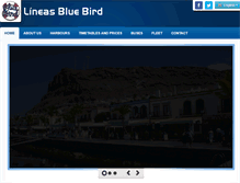 Tablet Screenshot of lineasbluebird.com